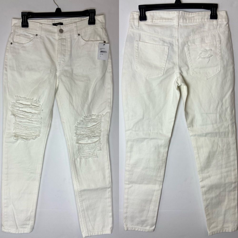AFRM - White Distressed Jeans - Picture 4 of 13
